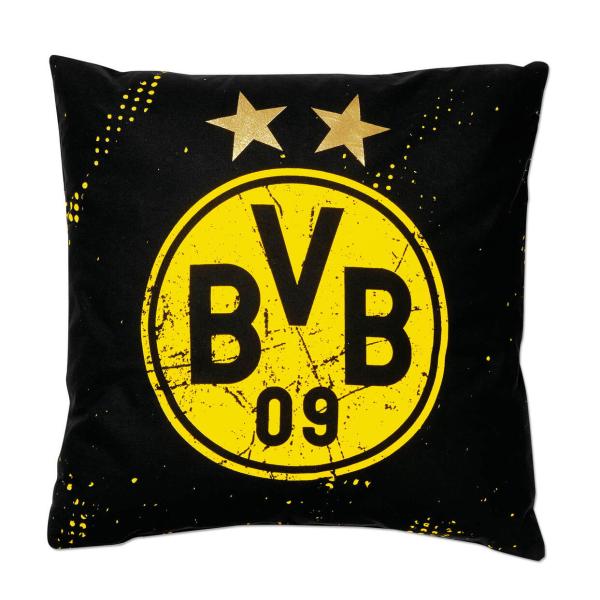 Borussia Dortmund BVB Kissen Sterne schwarzgelb